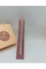 Altın Renk Zirkon Taşlı Tenis Kadın Bileklik