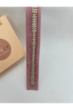 Altın Renk Zirkon Taşlı Tenis Kadın Bileklik - Görsel 2