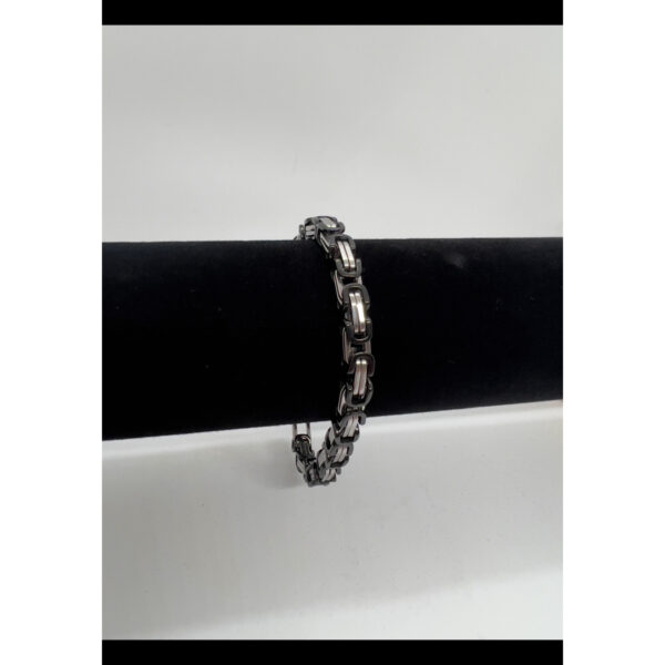 316L Çelik Kral Model Siyah Erkek Bileklik