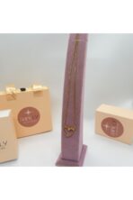 316L Çelik Gold İtalyn Zincir Kalp Leyla Kolye - Görsel 2