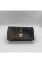 Kalp Uzun Zincir Çelik Kolye - Görsel 2