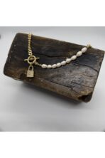 Pirinç Detay Kilit Kolye