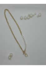 Pirinç Detay Kilit Kolye - Görsel 4