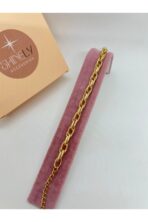 316L Çelik Kadın Burgu Halat Zincir Bileklik – Altın Renk