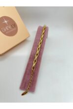 316L Çelik Kadın Burgu Halat Zincir Bileklik – Altın Renk - Görsel 2