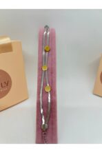 316L Çelik Gold Detay İtlyn Zincir Kadın Bileklik - Görsel 2