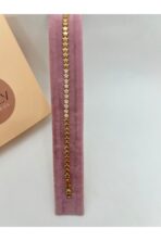 Altın Renk Yıldız Model Zirkon Taşlı Kadın Bileklik - Görsel 3