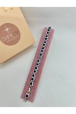 Kalp Model Lacivert Zirkon Taşlı Kadın Bileklik