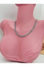 Yarım Işıltı Çelik Kolye - Görsel 2